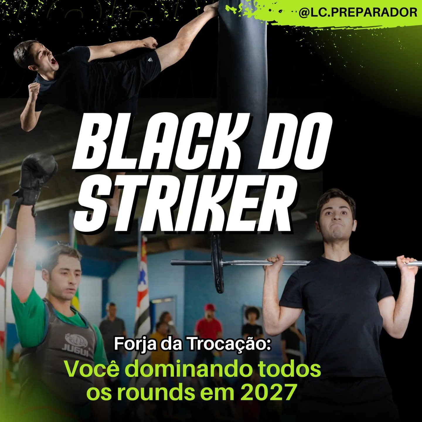 Banner da Black do Striker: Forja da Trocação — você dominando todos os rounds em 2027